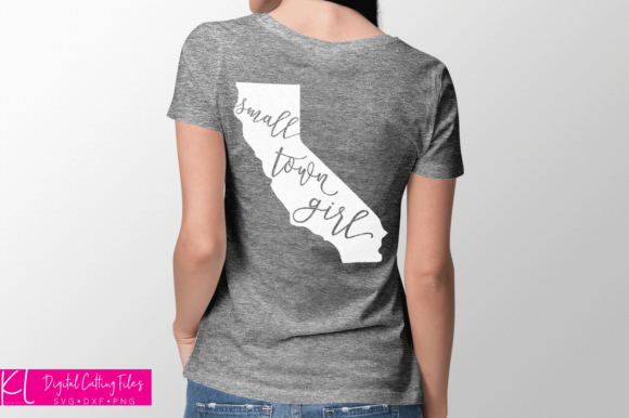 California Small Town Girl Graphics for Crafts and Merchandise