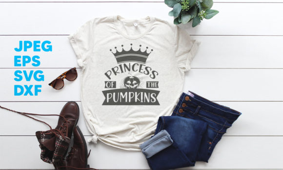 Halloween Pumpkin T-shirt Design Craft for Graphics and Crafts