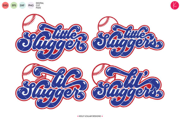 Little Slugger Pack Graphics for Crafts and Merchandise