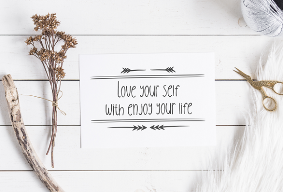 Love Your Self with Love Your Life Graphics for Crafts