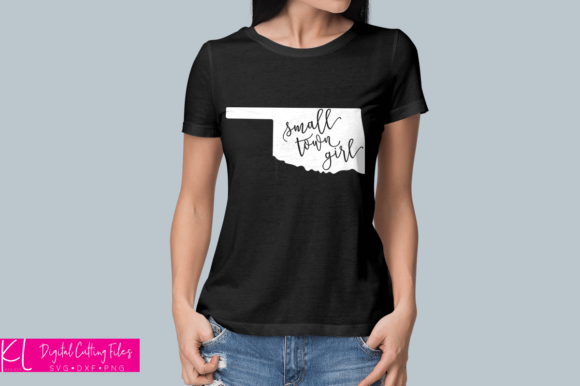 Oklahoma Small Town Girl Graphics for Local Branding